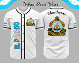 Honduras States Baseball Jersey featuring El Paraíso and vibrant graphics showcasing Honduras emblem.
