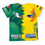 Mexico Colombia Unisex Soccer Jersey