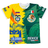 Mexico Colombia Unisex Soccer Jersey