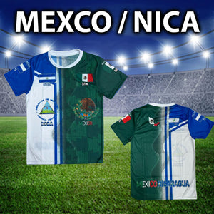 Mexico Nicaragua Sport Shirt, Unisex T-shirt, USA Made