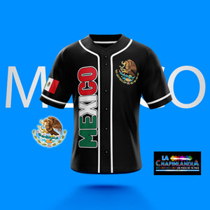 Mexico Jersey Color Negro con Escudo