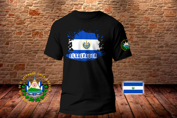 Playera El Salvador Custom Design T-shirt Short Sleeve, Guatemala Flag T-shirt, Unisex T-shirt, USA Made