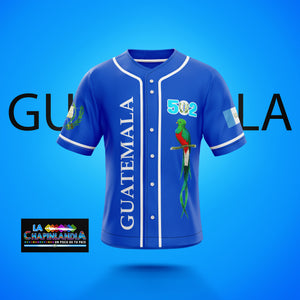 Guatemala Quetzal Jersey Color Azul con Escudo