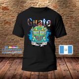 Guate T-shirt Short Sleeve, Guatemala Flag T-shirt, Unisex T-shirt, USA Made