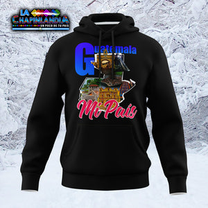 Guatemala Mi Pais Sudadera Con Capucha Color Negro